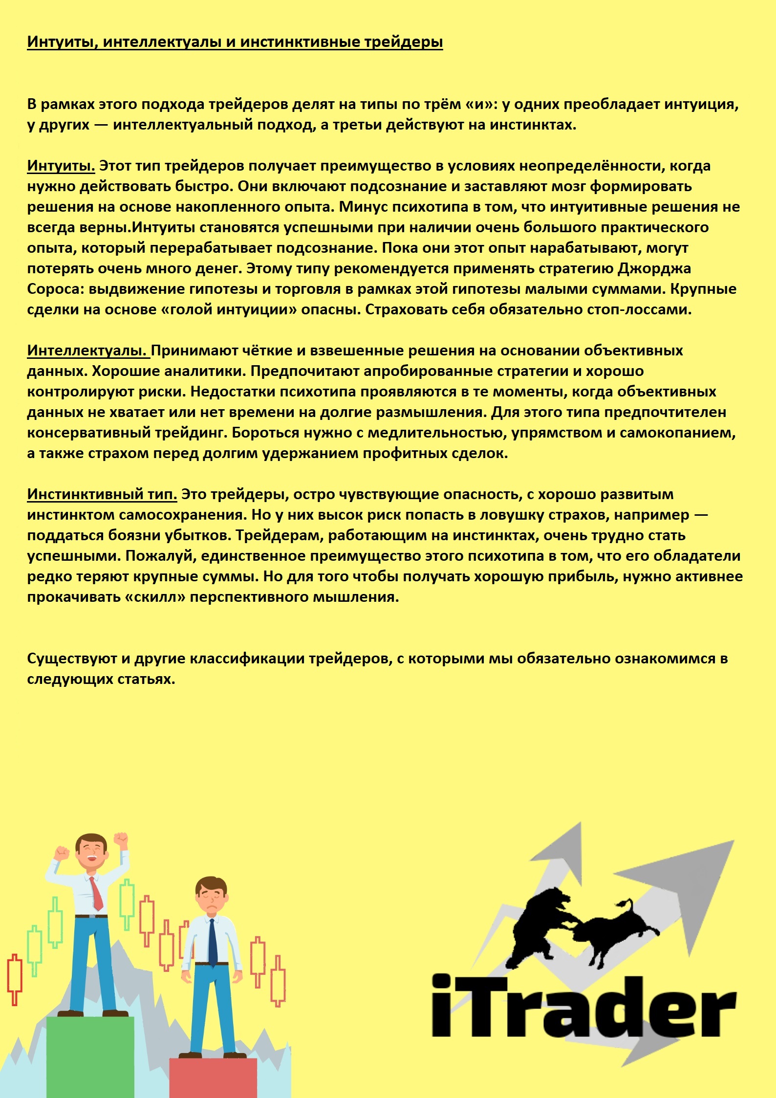 Психология #11 {Успех - (Не) успех!} Психологические типы трейдеров. Как заставить психотип работать на тебя? Продолжение Post preview